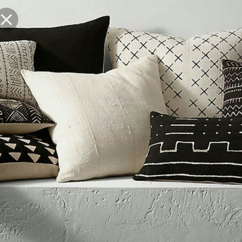 African PILLOW covers mudcloth.